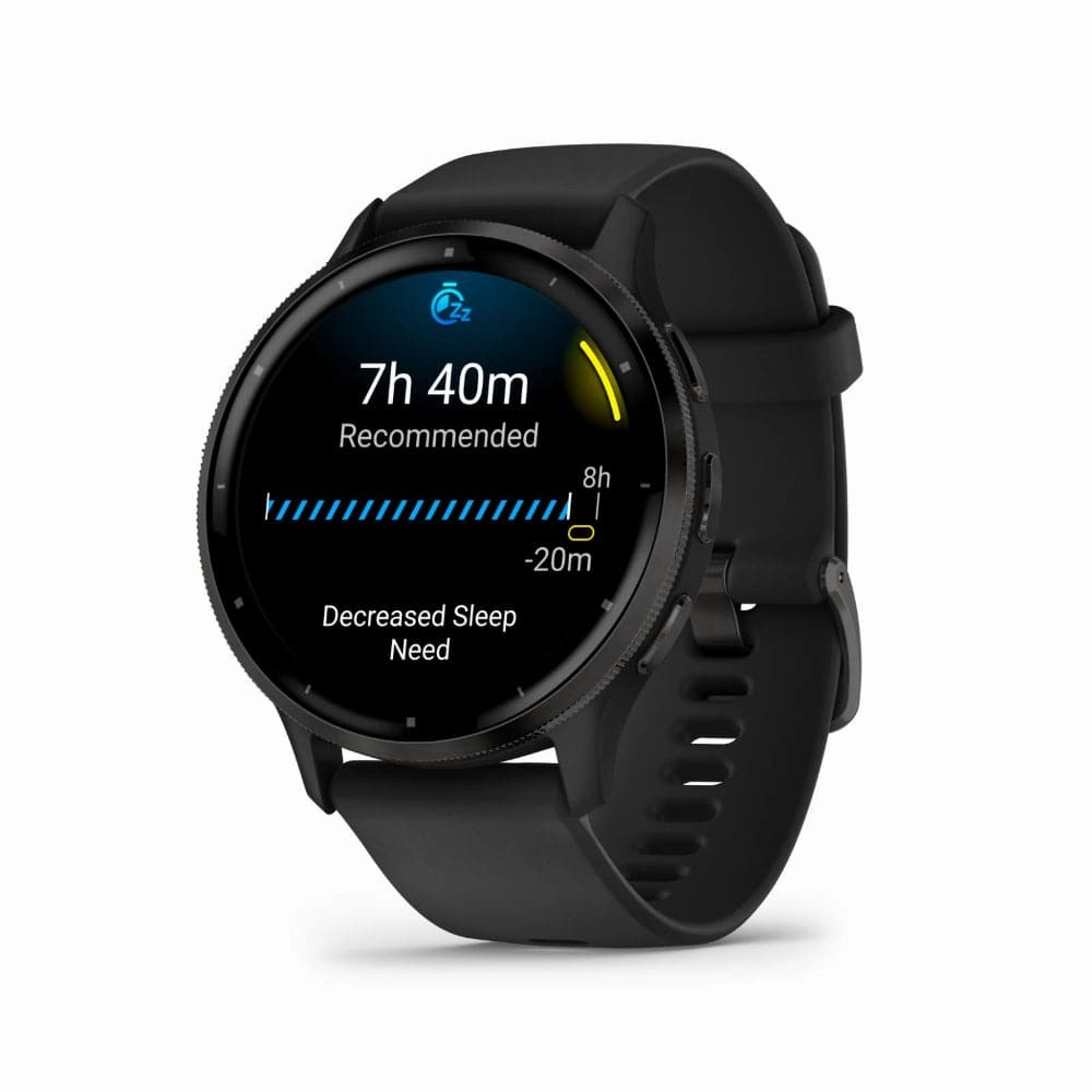 Garmin Venu 3 Slate Stainless Steel Bezel with Black Case Unisex Smartwatch GM-010-02784-51