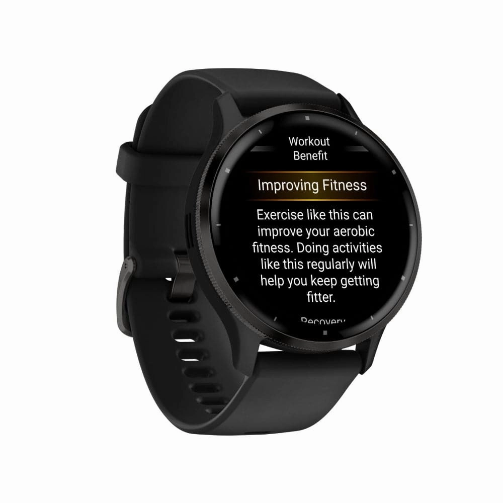 Garmin Venu 3 Slate Stainless Steel Bezel with Black Case Unisex Smartwatch GM-010-02784-51