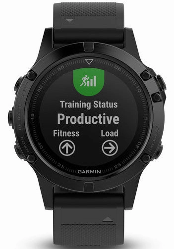 Garmin Watch Fenix 5 Black Sapphire With Black Band