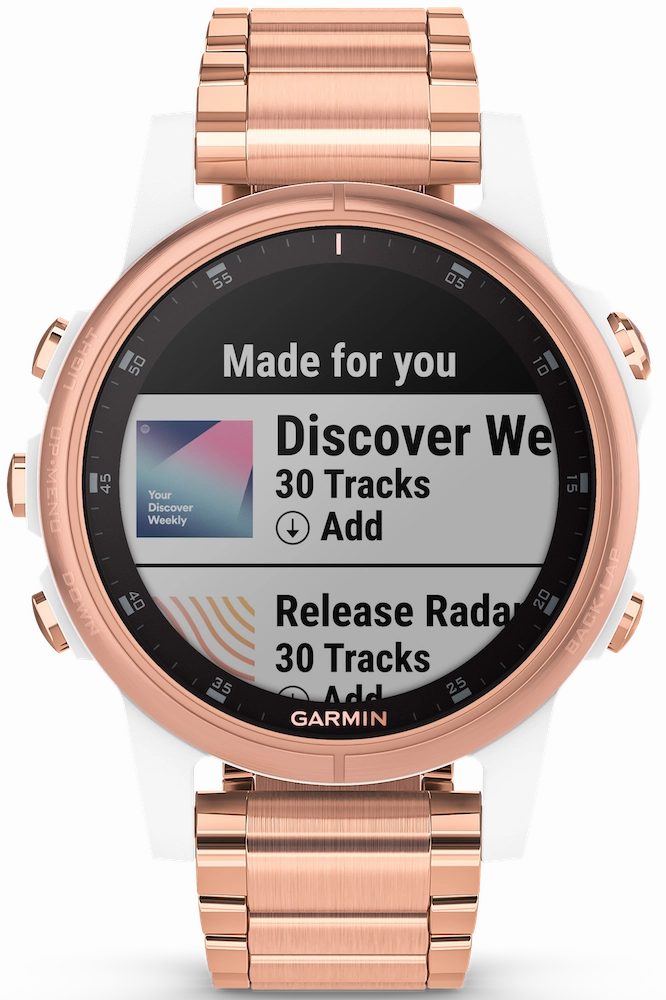 Garmin Watch Fenix 5S Plus Sapphire Rose Gold Band