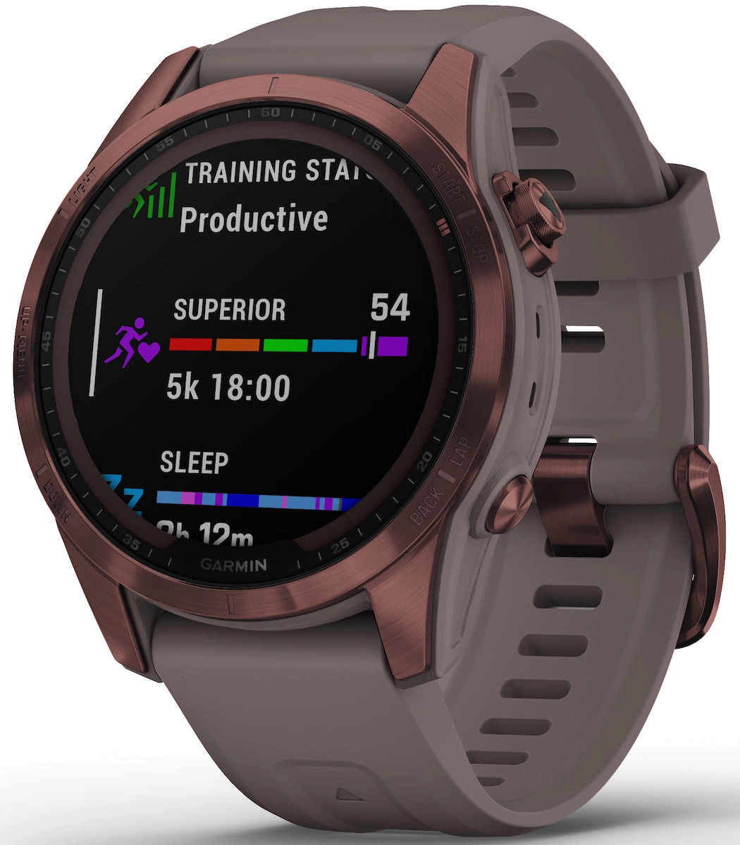 Garmin Watch Fenix 7S Sapphire Solar Dark Bronze Titanium D