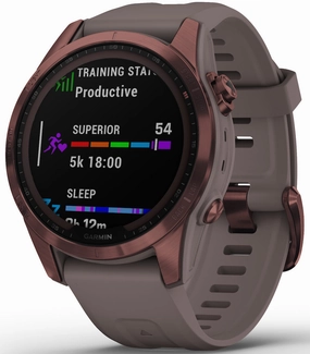 Garmin Watch Fenix 7S Sapphire Solar Dark Bronze Titanium D