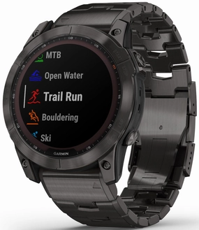 Garmin Watch Fenix 7X Sapphire Solar Carbon Grey Titanium
