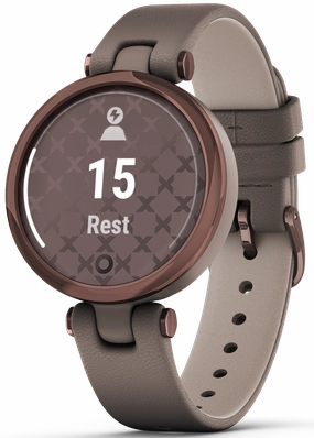 Garmin Watch Lily Dark Bronze Paloma Case and Italian Leather Band D