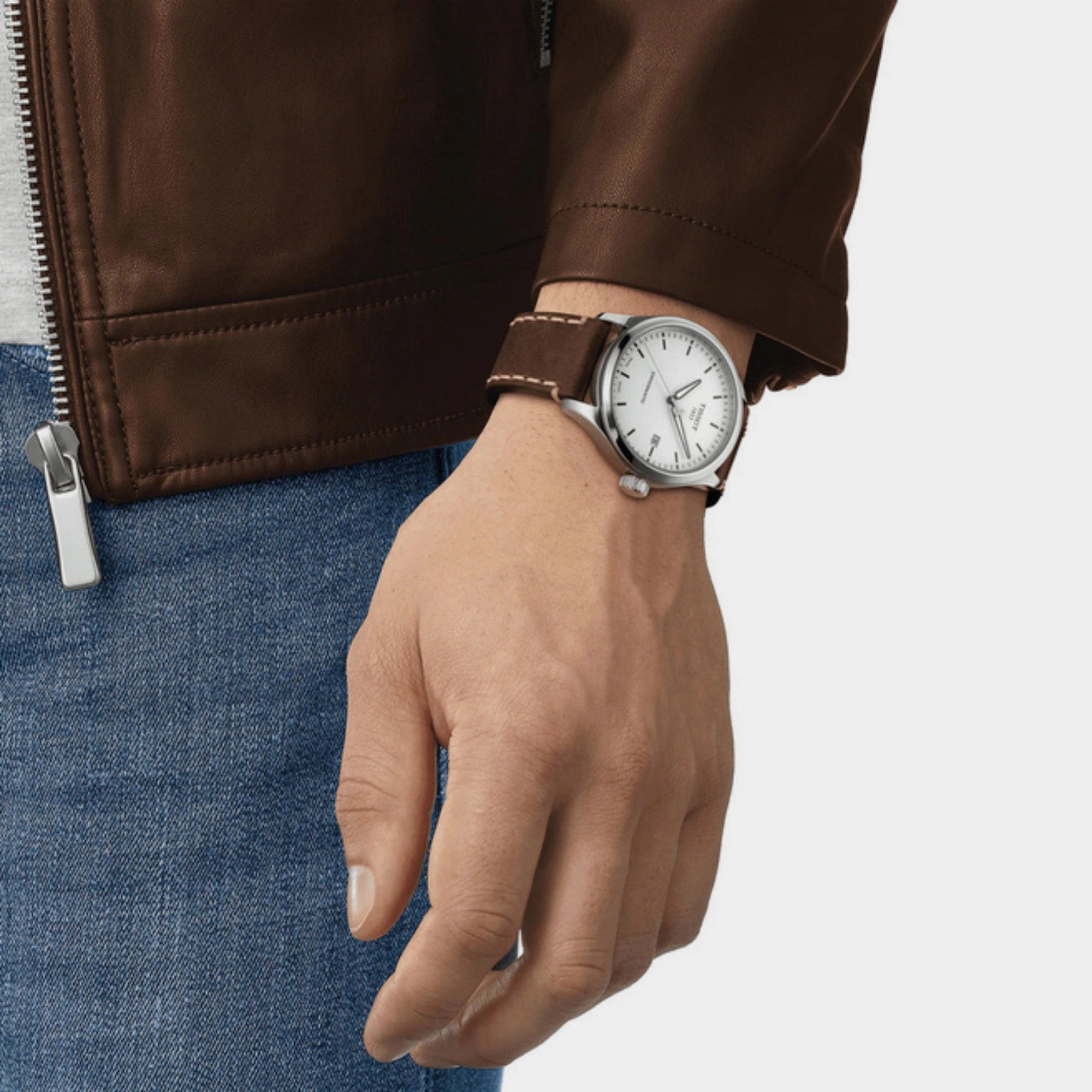 Gent XL Men Automatic Analog Leather Watch T1164071601100