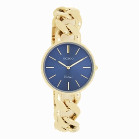 Gold coloured OOZOO watch with chunky chain bracelet - C20359