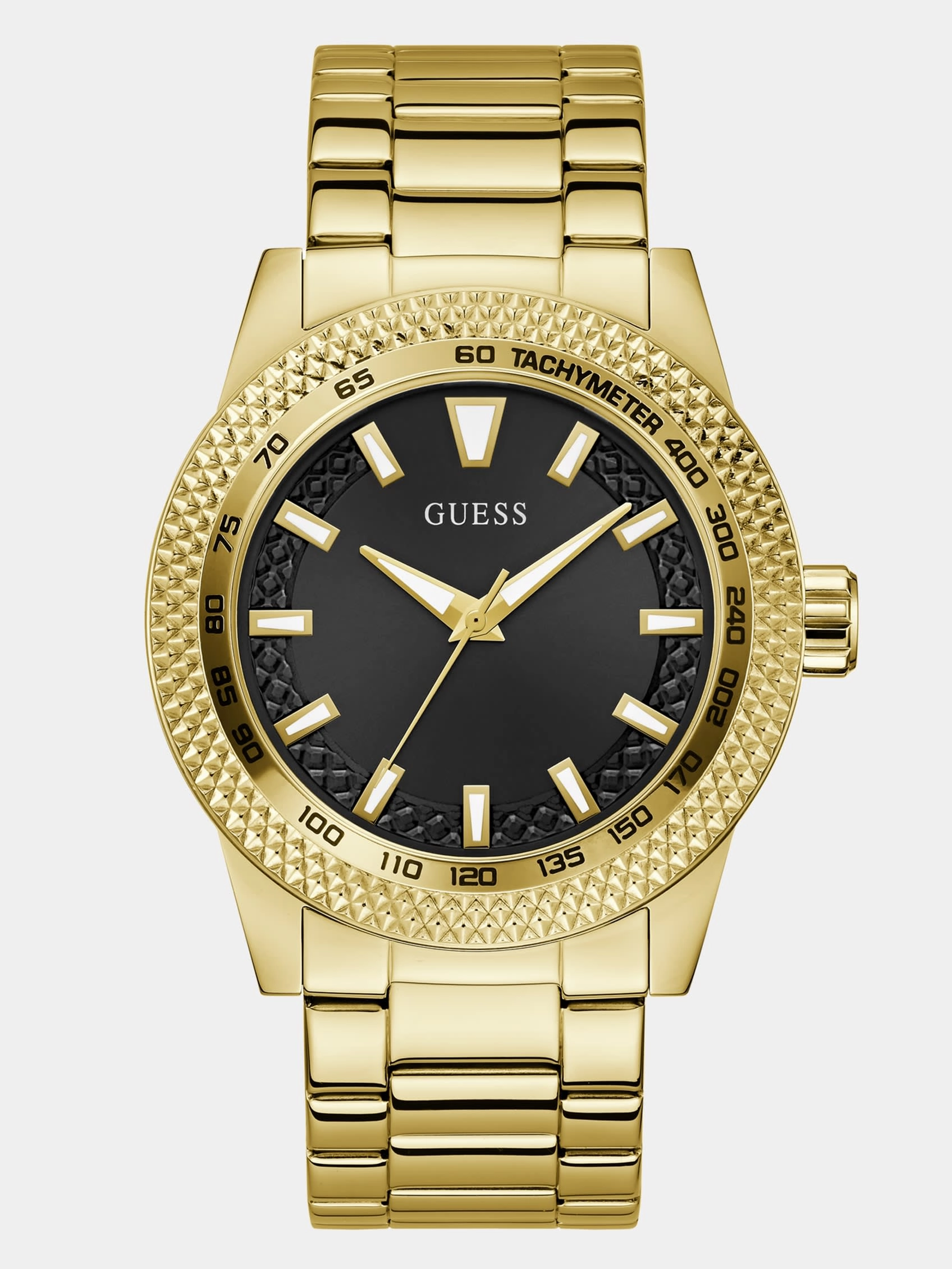 Gold-Tone and Black Analog Watch