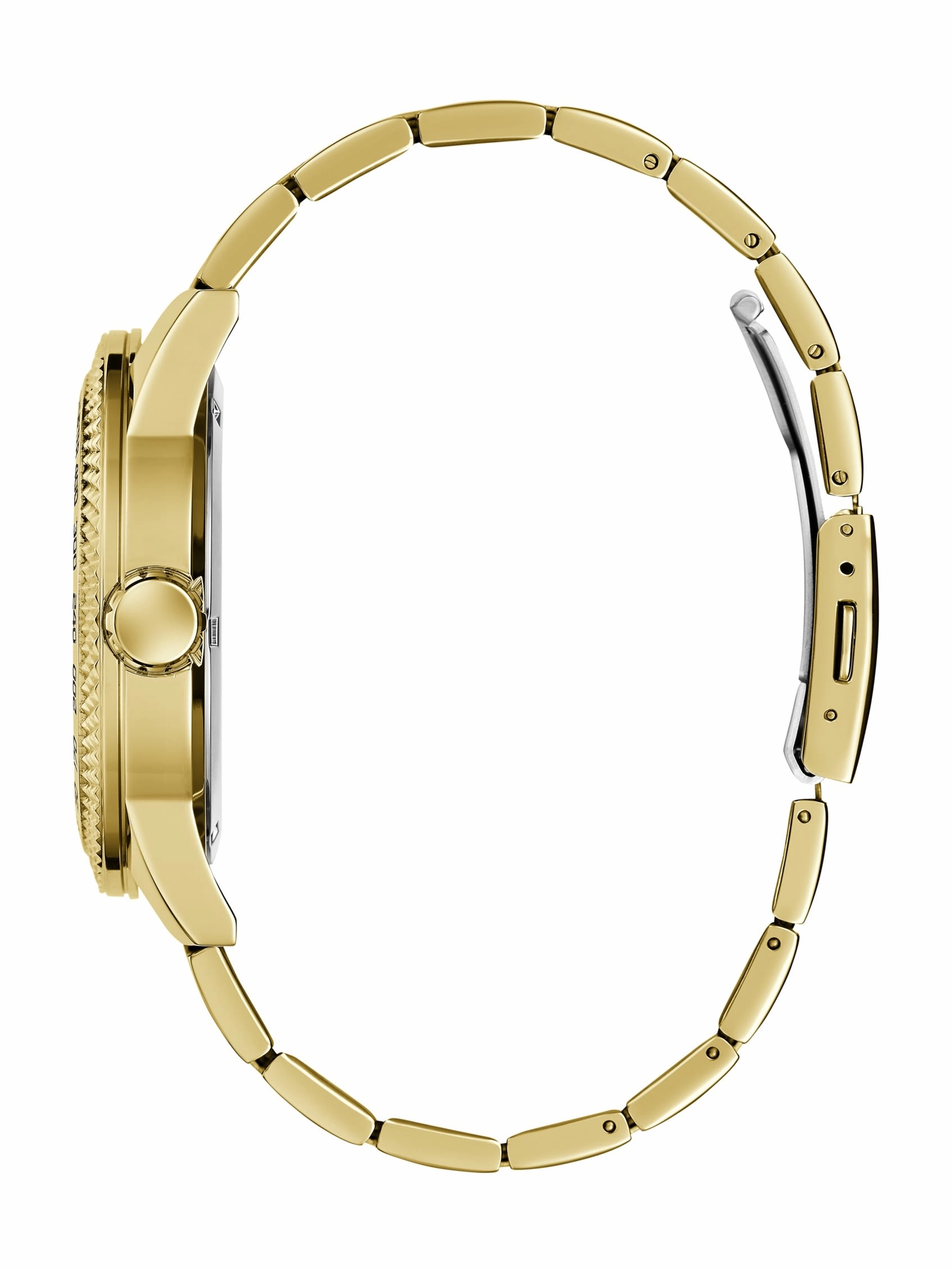 Gold-Tone and Black Analog Watch