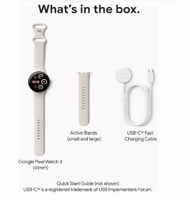GOOGLE PIXEL WATCH 3 41MM CHAMPAGNE GOLD/HAZEL