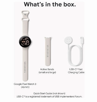 GOOGLE PIXEL WATCH 3 45MM MATTE BLACK/OBSIDIAN
