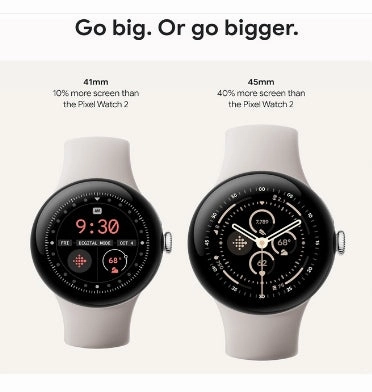 GOOGLE PIXEL WATCH 3 45MM MATTE BLACK/OBSIDIAN