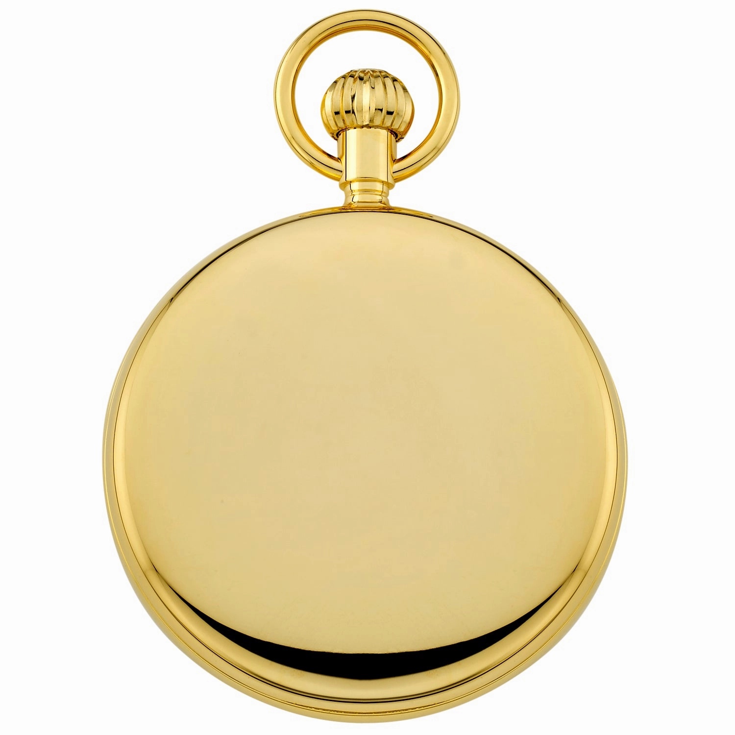 Gotham Men's Gold-Plated Stainless Steel Mechanical Hand Wind Railroad Pocket Watch # GWC14102G
