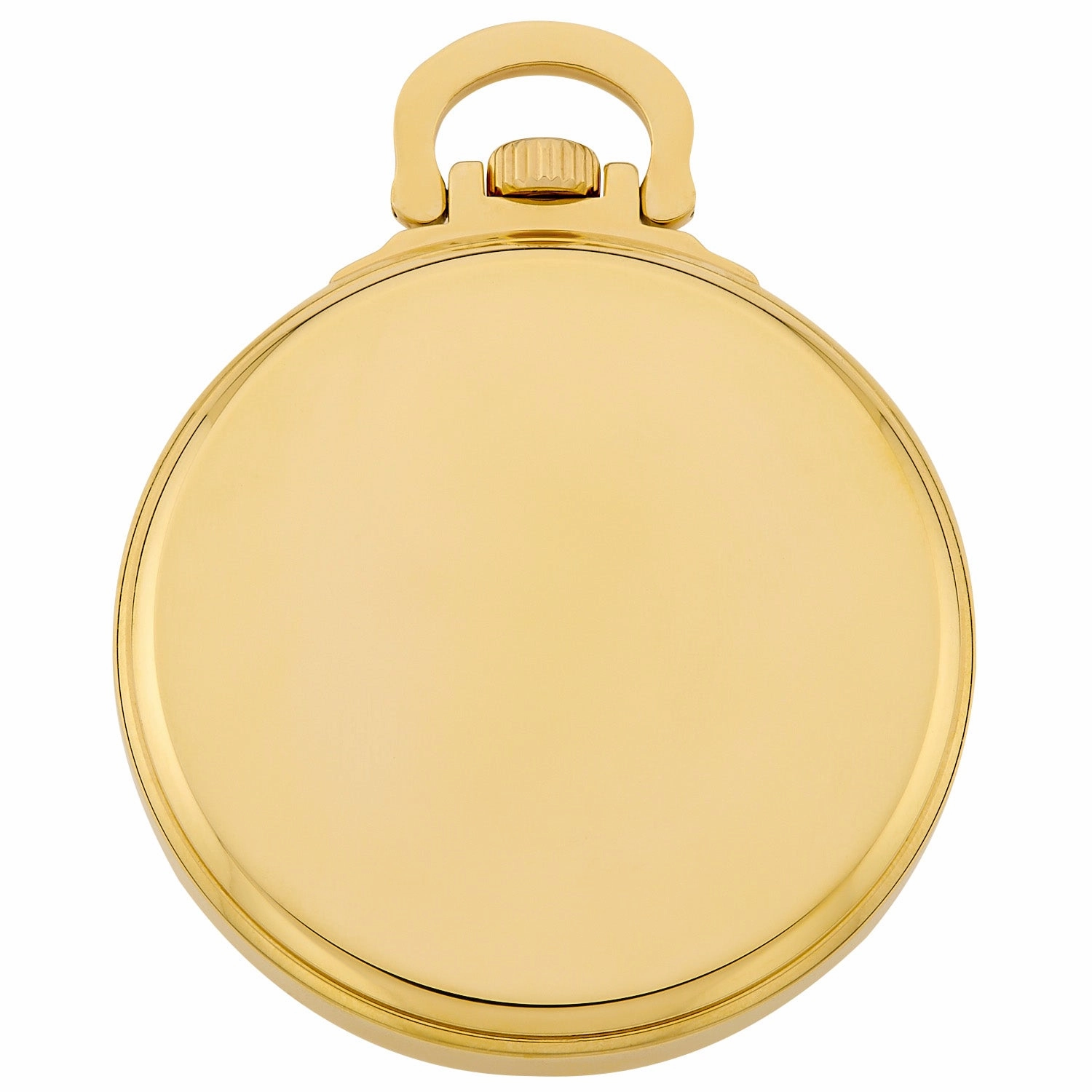 Gotham Men's Gold Plated Stainless Steel Mechanical Hand Wind Railway Classic Nostalgia Series Pocket Watch # GWC14114G