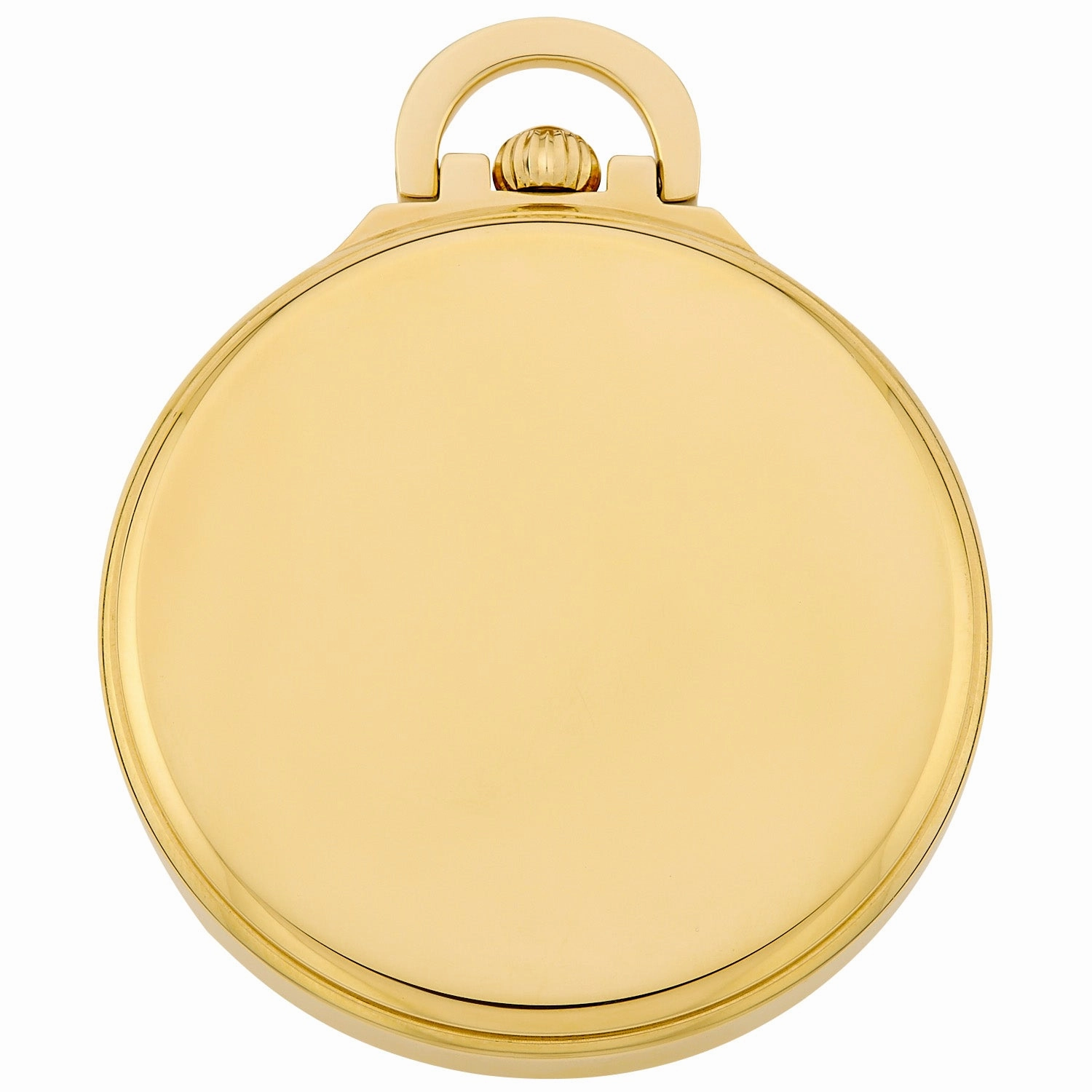 Gotham Men's Gold Plated Stainless Steel Mechanical Hand Wind Railway Classic Nostalgia Series Pocket Watch # GWC14115G