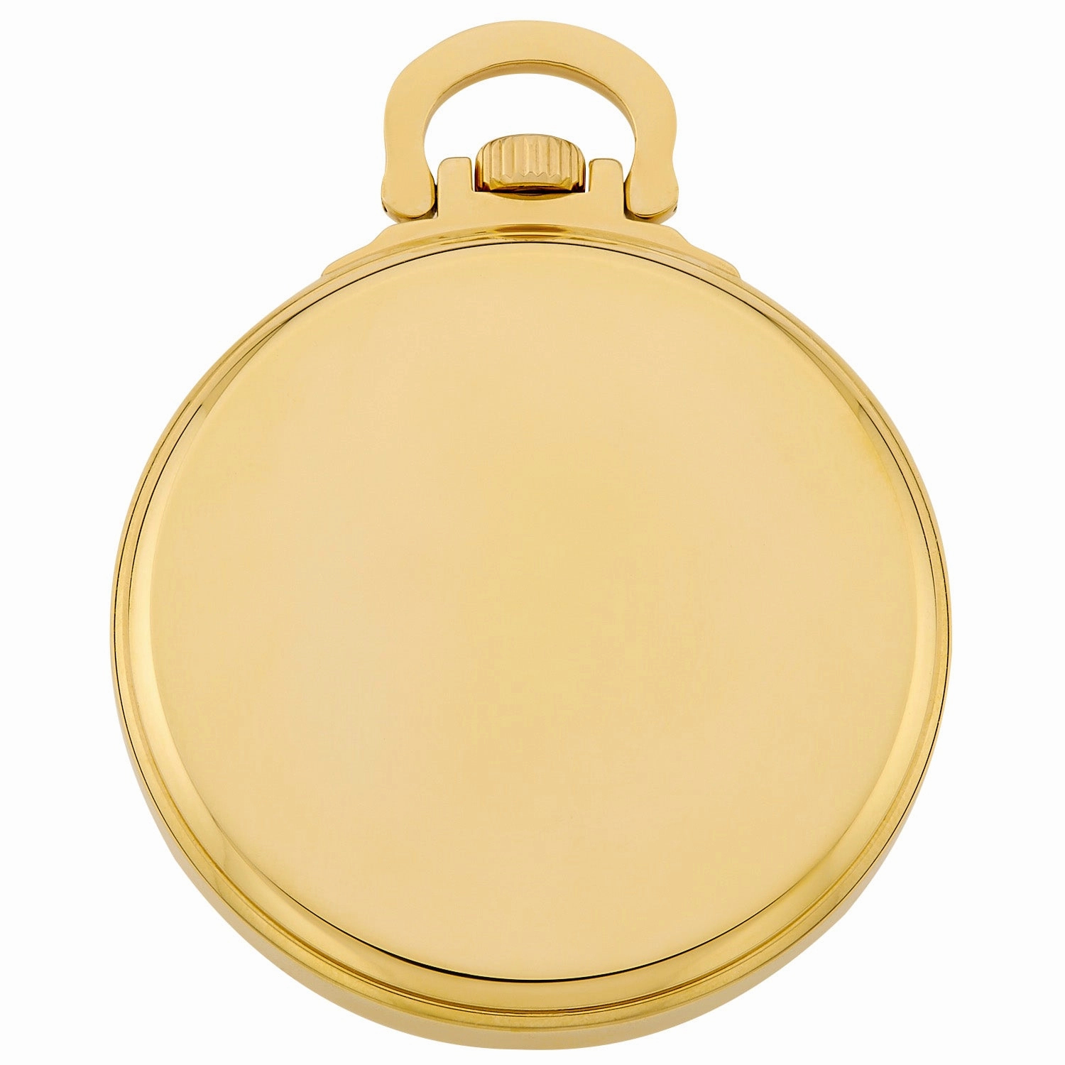 Gotham Men's Gold Plated Stainless Steel Mechanical Hand Wind Railway Classic Nostalgia Series Pocket Watch # GWC14116G