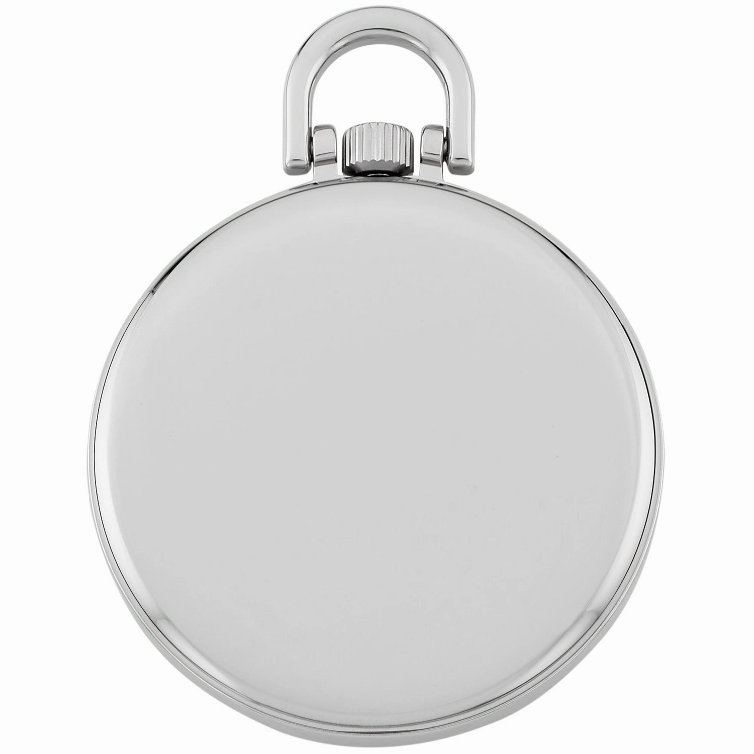 Gotham Men's Silver-Tone Railroad Open Face Quartz Pocket Watch # GWC15026S