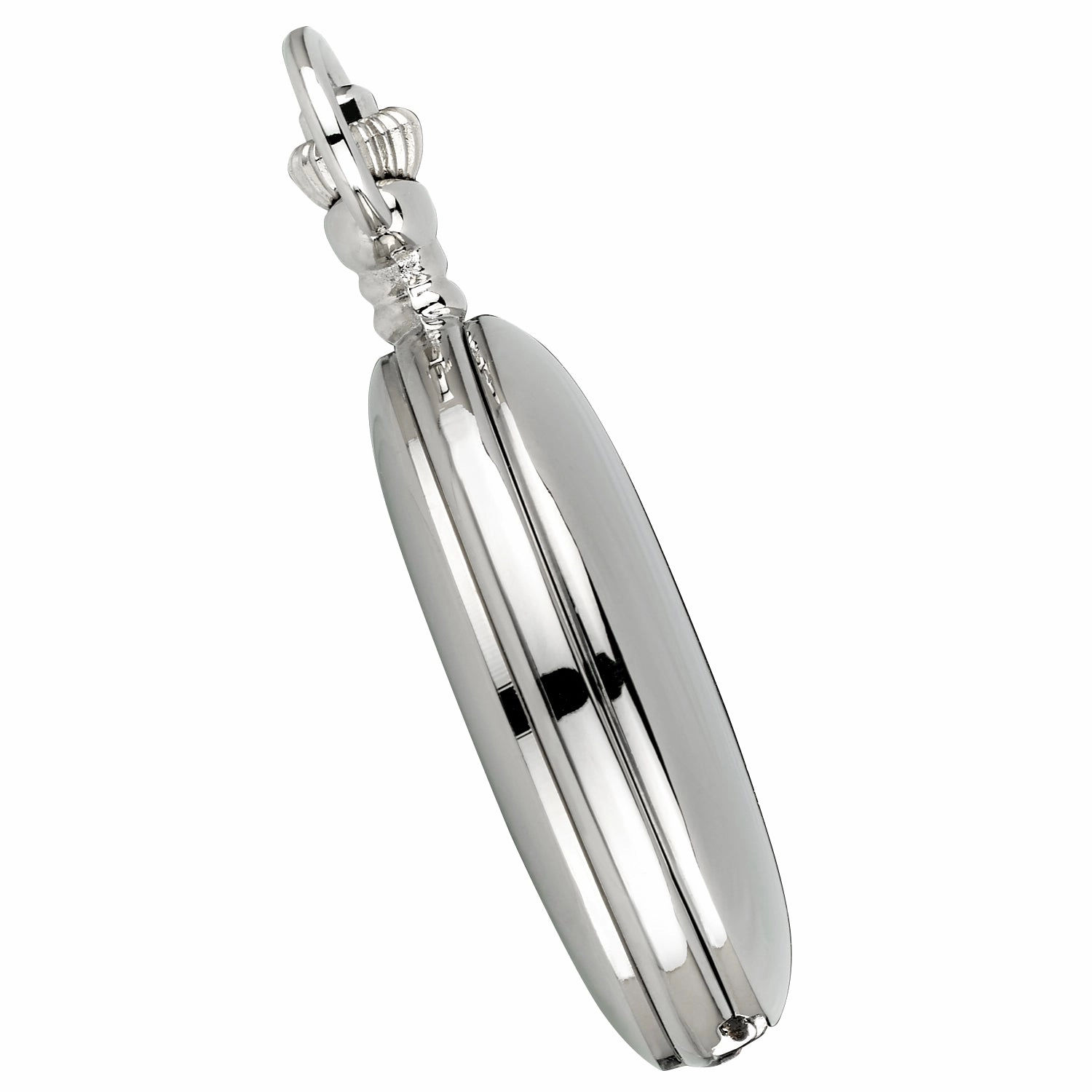 Gotham Men's Silver-Tone Railroad Polished Finish Covered Quartz Pocket Watch # GWC15044SB