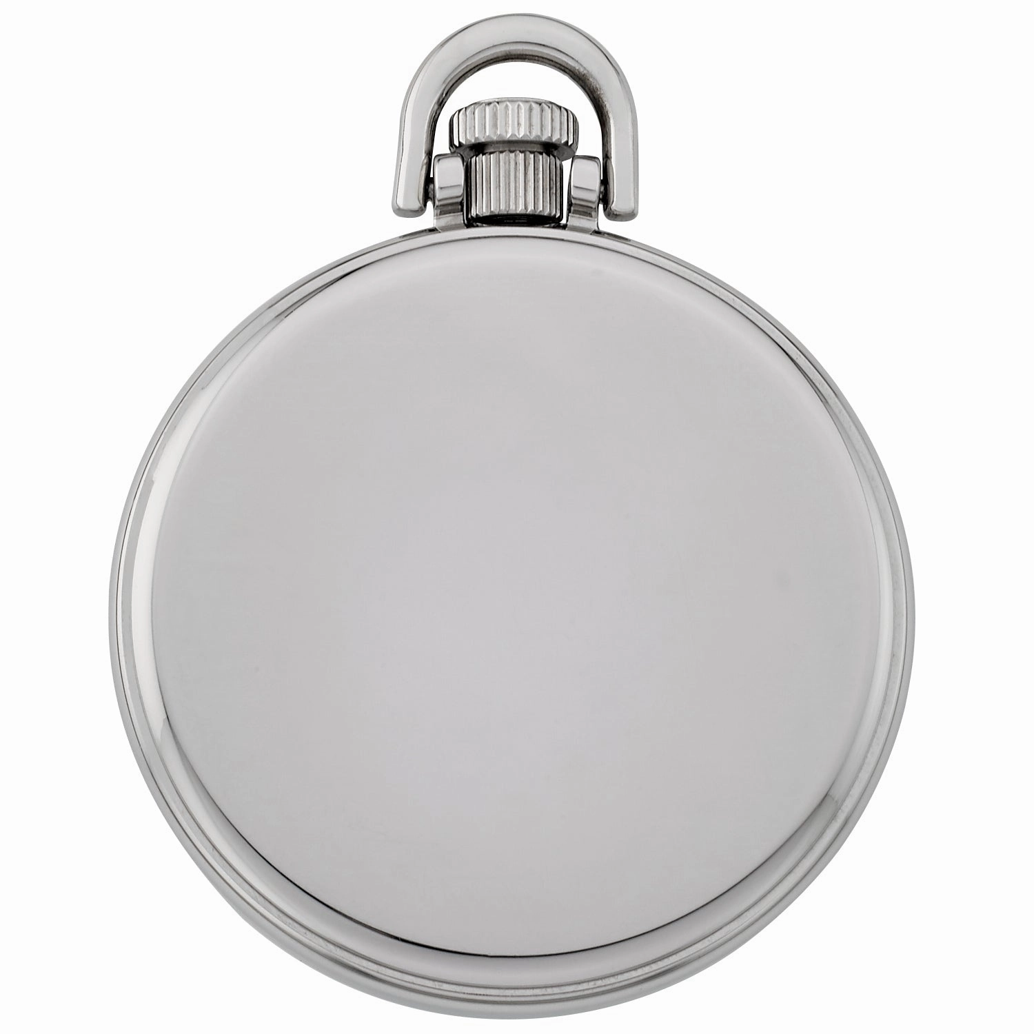 Gotham Men's Stainless Steel Mechanical Hand Wind Railroad Style Pocket Watch # GWC14108S