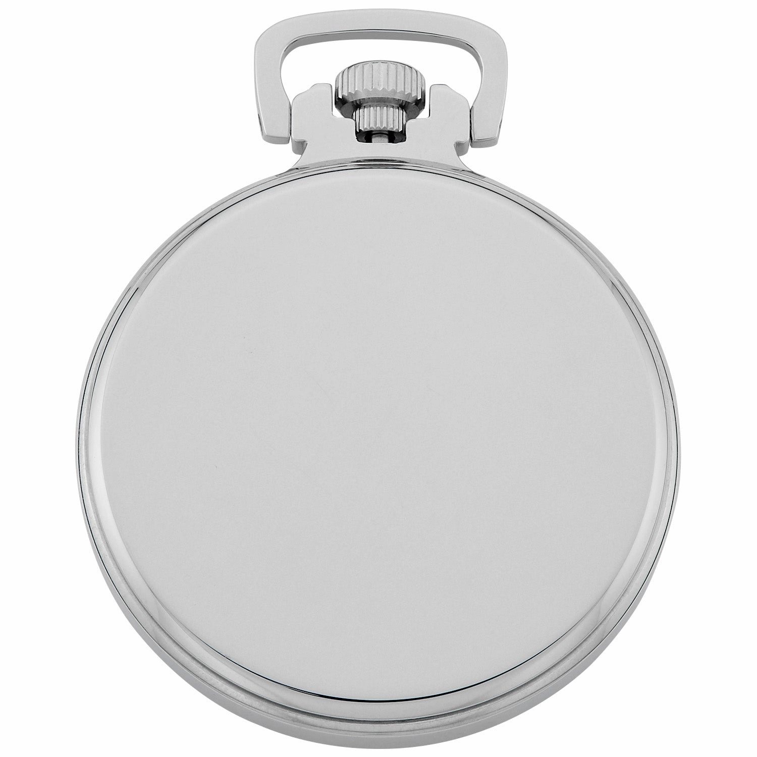Gotham Men's Stainless Steel Mechanical Hand Wind Railway Classic Nostalgia Series Pocket Watch # GWC14113S