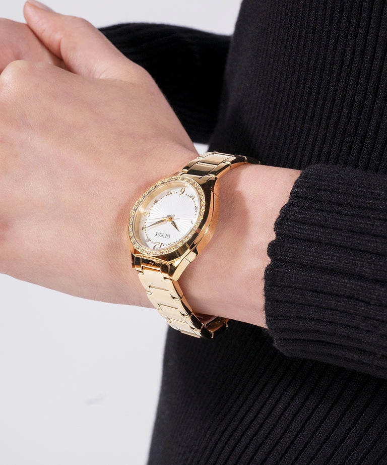 Guess Charlotte Crystal Gold-Tone Analog Watch GW0767L2