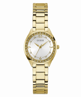 Guess Charlotte Crystal Gold-Tone Analog Watch GW0767L2