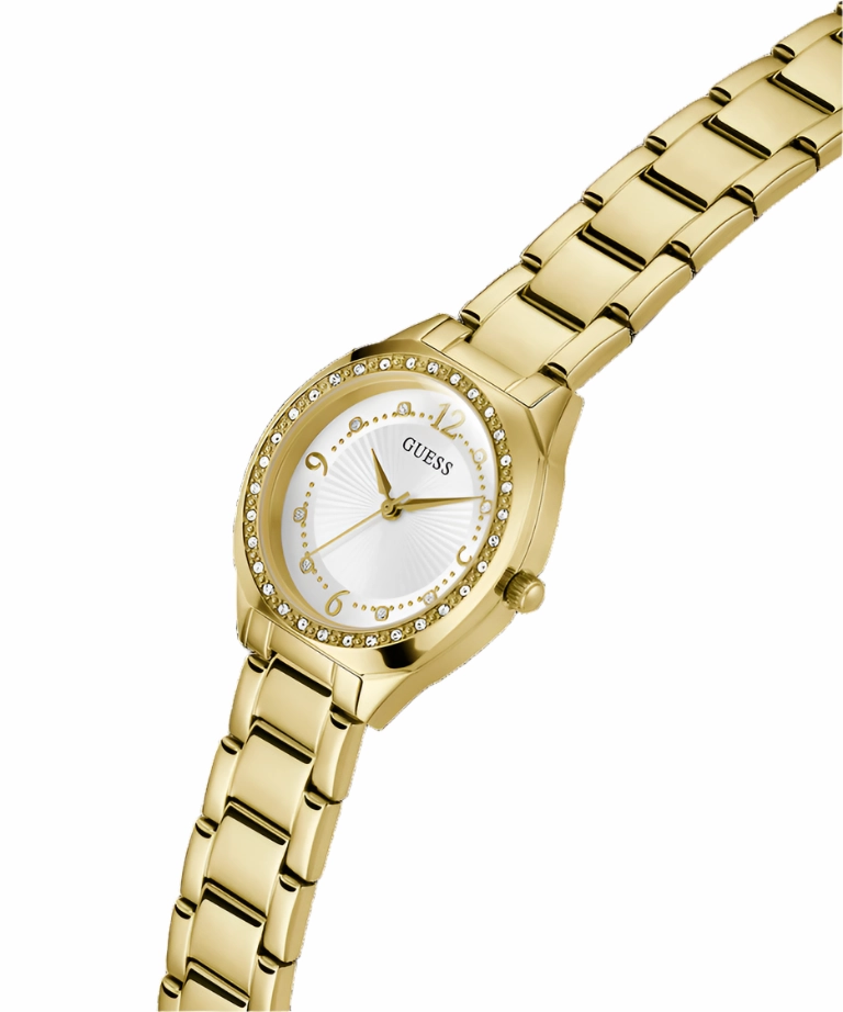 Guess Charlotte Crystal Gold-Tone Analog Watch GW0767L2