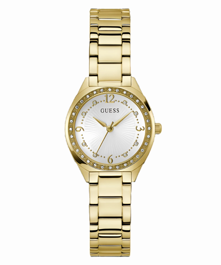 Guess Charlotte Crystal Gold-Tone Analog Watch GW0767L2