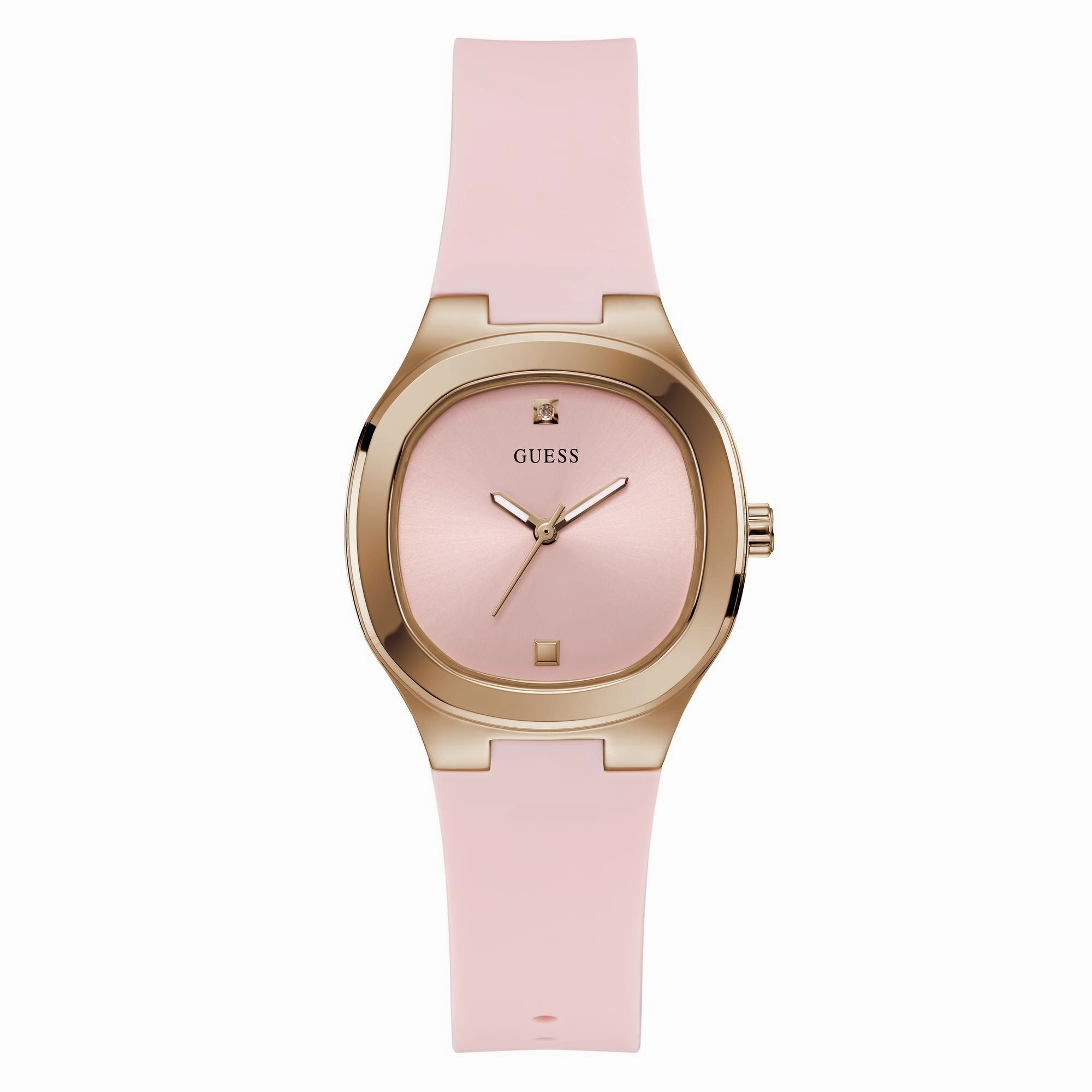 Guess Eve Dress Pink Rose Gold Tone Watch GW0658L2
