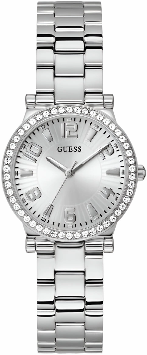 Guess Fawn Silver Dial Stainless Steel Watch GW0686L1
