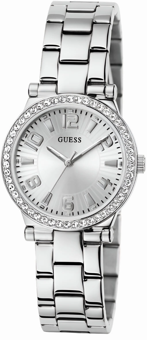 Guess Fawn Silver Dial Stainless Steel Watch GW0686L1