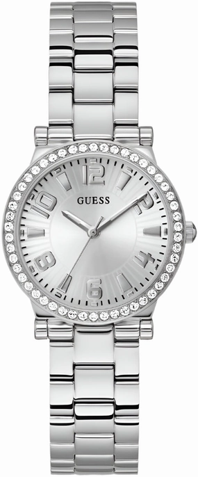 Guess Fawn Silver Dial Stainless Steel Watch GW0686L1