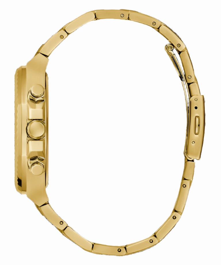 Guess Gold Green Dial Gold Bracelet Watch GW0703G2