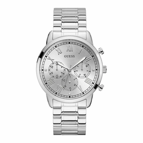 Guess Hendrix Mens Dress Silver Multi-function Watch GW0066G1