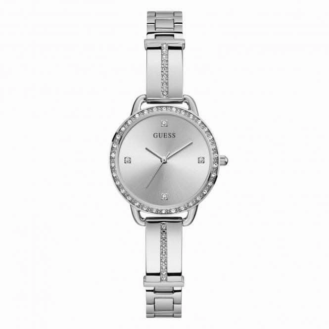 Guess Ladies Dress Stainless Steel Silver Watch GW0022L1