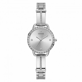Guess Ladies Dress Stainless Steel Silver Watch GW0022L1