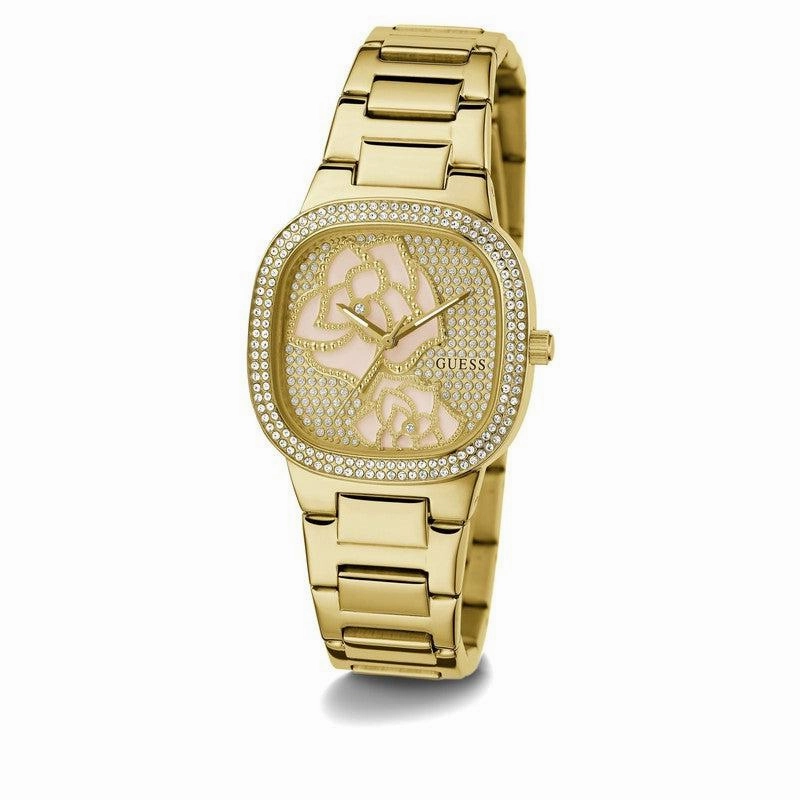GUESS Ladies Gold Tone Analog Watch GW0544L2