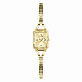 Guess Ladies Grace Stainless Steel Mesh Gold Tone Watch GW0400L2