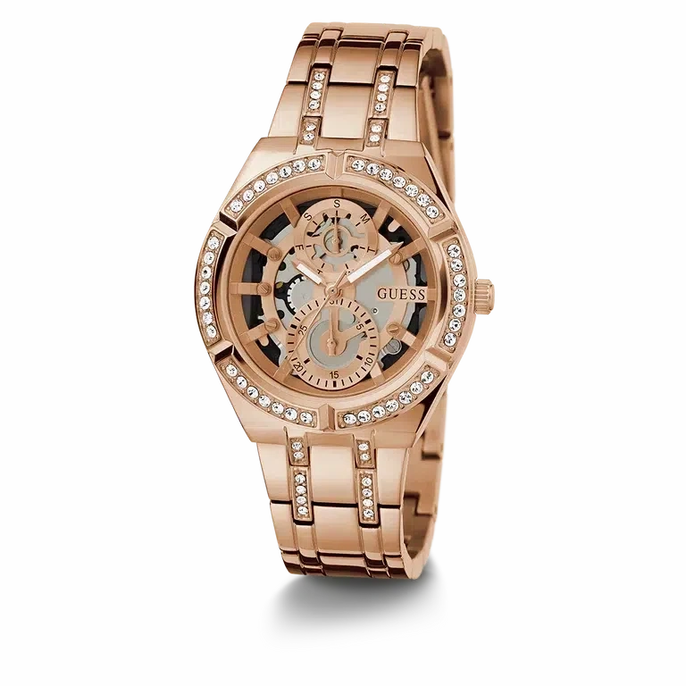 Guess Ladies Rose Gold Tone Multi-function Watch GW0604L3