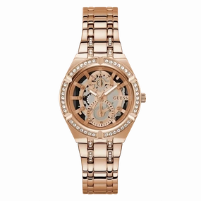 Guess Ladies Rose Gold Tone Multi-function Watch GW0604L3