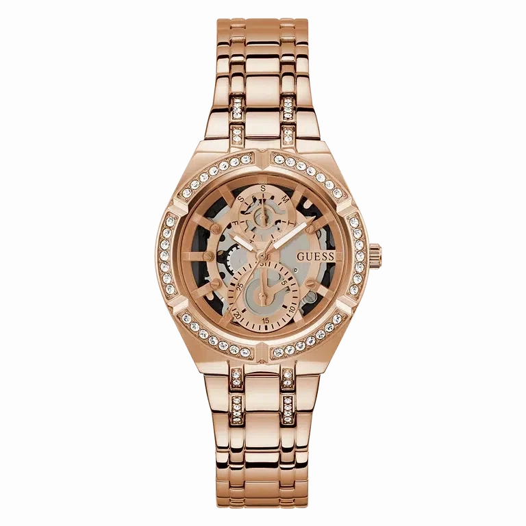 Guess Ladies Rose Gold Tone Multi-function Watch GW0604L3