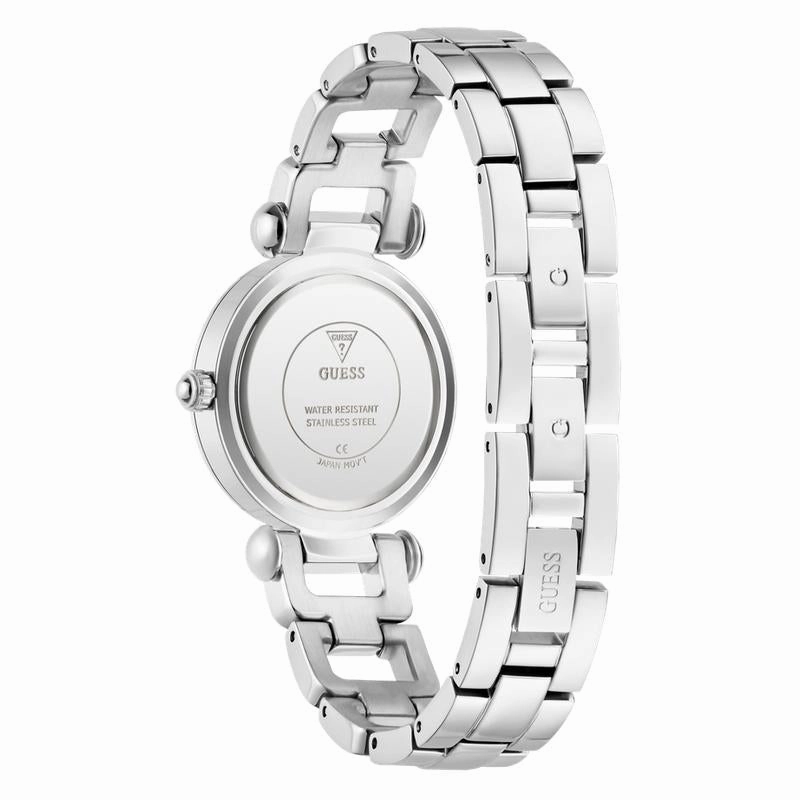 Guess Ladies Silver Tone Analog Watch