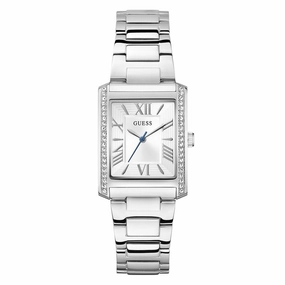 Guess Ladies Silver Tone Analog Watch