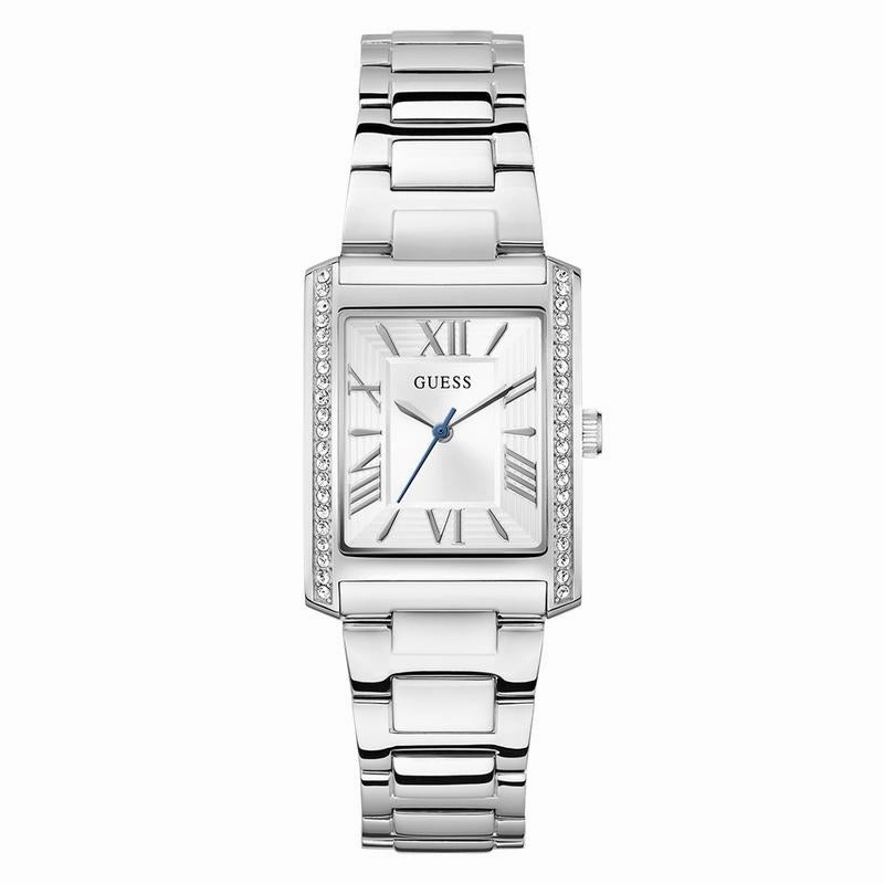 Guess Ladies Silver Tone Analog Watch