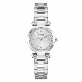 Guess Ladies Silver Tone Analog Watch