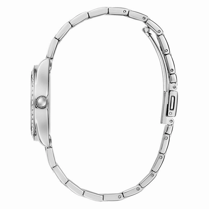 Guess Ladies Silver Tone Analog Watch