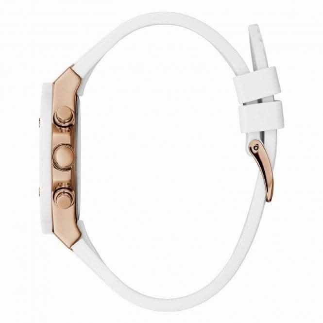 Guess Ladies Sport Stainless Steel White Watch GW0030L3