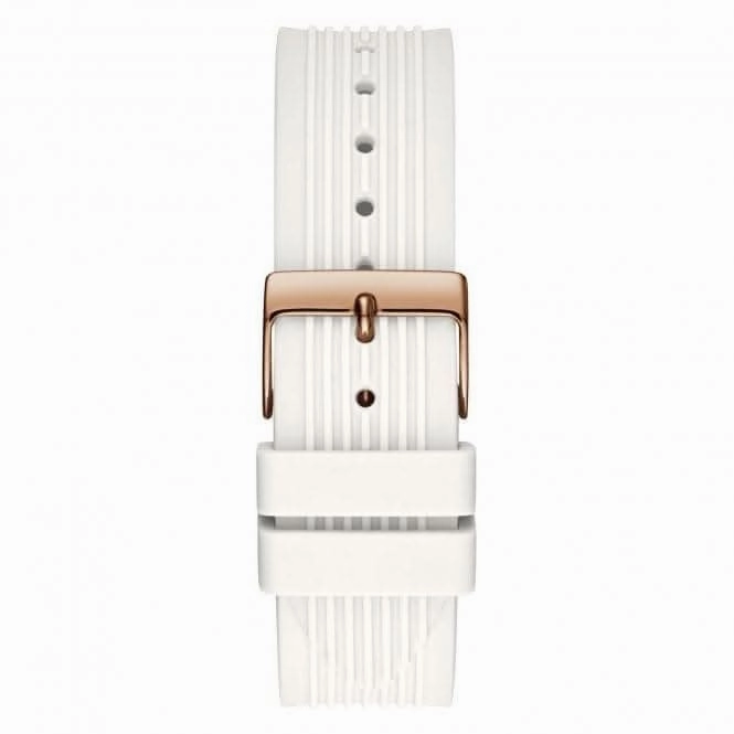 Guess Ladies Sport Stainless Steel White Watch GW0030L3