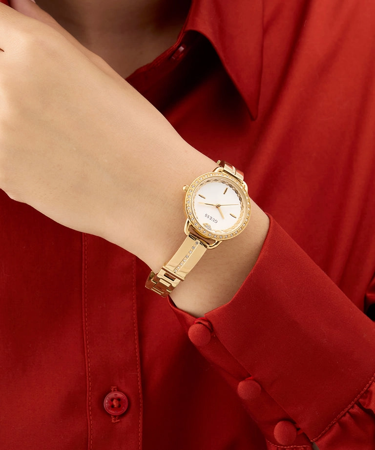 Guess Limited Edition Lunar New Year White Dial Stainless Steel Watch GW0856L1