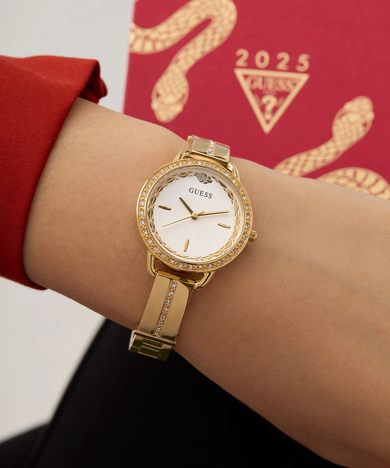Guess Limited Edition Lunar New Year White Dial Stainless Steel Watch GW0856L1