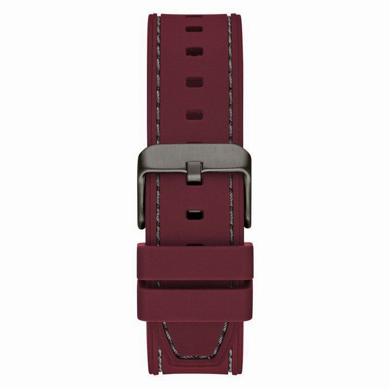 Guess Men's Headline Gunmetal and Burgandy Watch GW0571G4